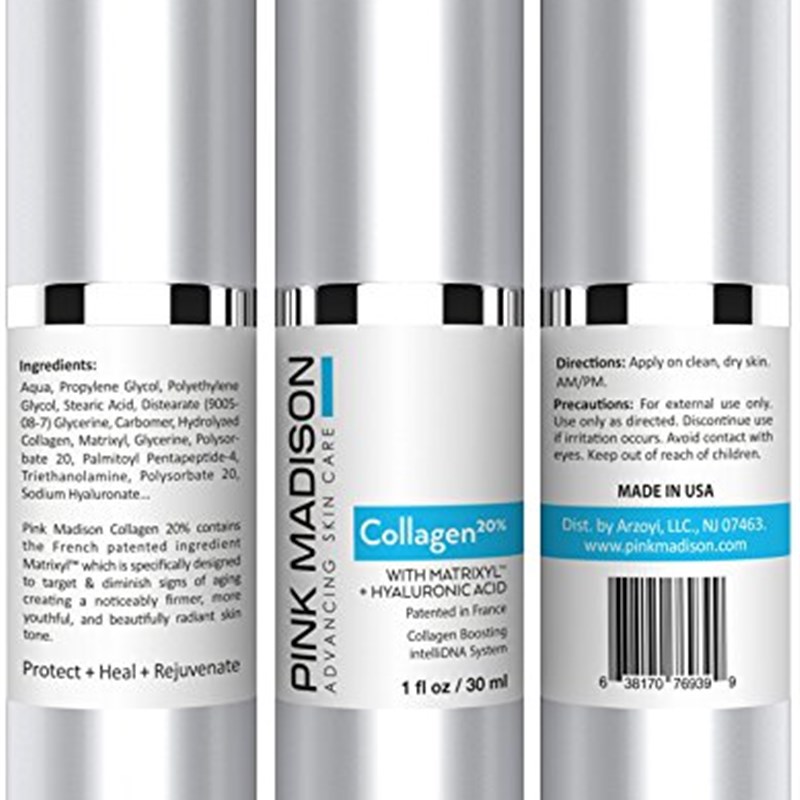 COLLAGEN Serum for Face - Matrixyl and Hyaluronic Acid - Lux