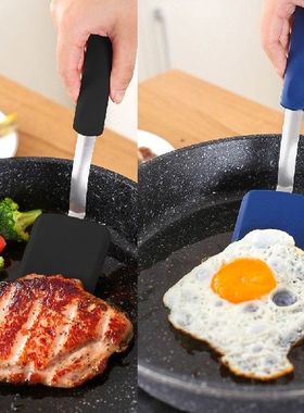 2pcsset Home Kitchen Silicone Turner Nonstick Long Handle