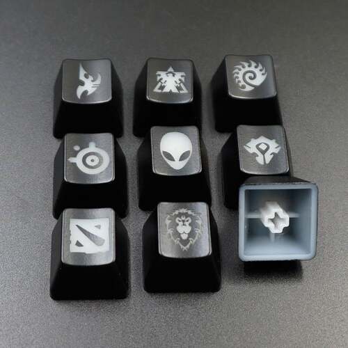 极速1pcs Backlit Translucent Mechanical keyboard keycaps for