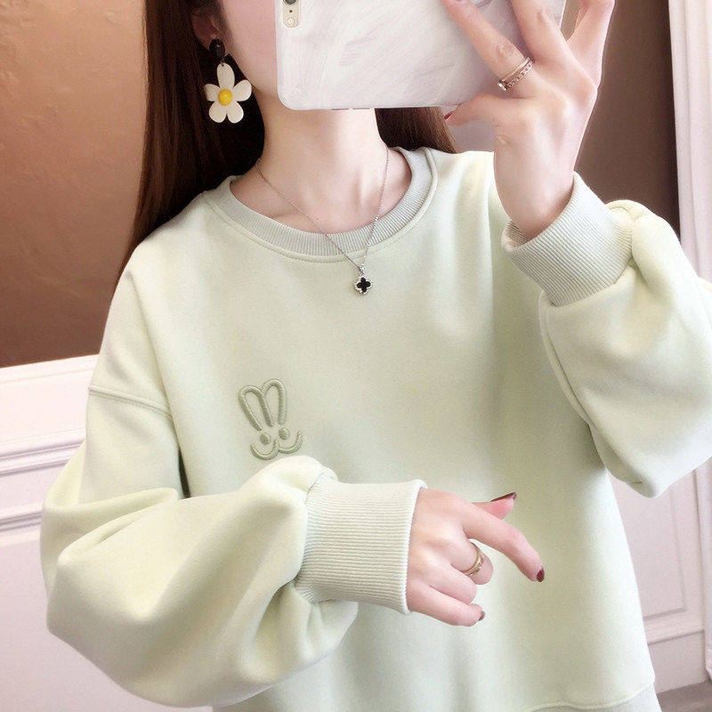 春季2025年新款爆款宽松加绒女士厚T恤洋派外套内搭秋装小个子上,个性定制/设计服务/DIY,棉服工装,淘宝优惠券,粉丝福利购,淘宝优惠卷