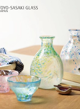 日本进口 东洋佐佐木 四季清新 清酒壶清酒杯小清新一口杯酒盅