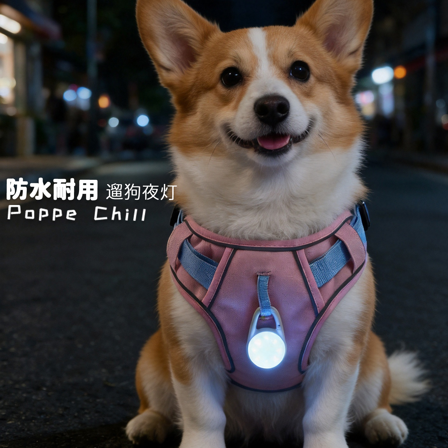 【防水轻便显眼柔光】狗狗夜行灯