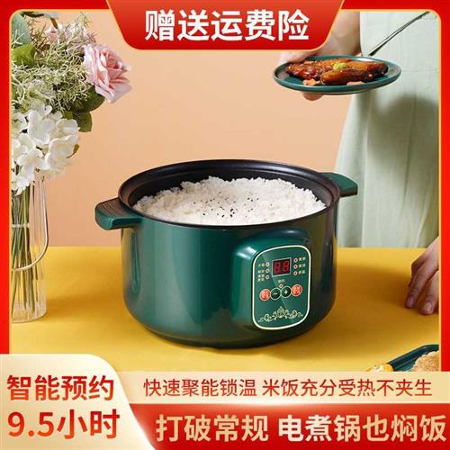 插电炖锅定时煮粥锅全自动预约快速煲汤锅电用多功能自动熬粥机