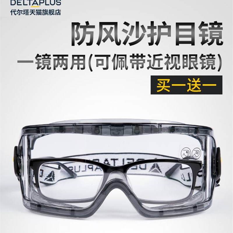 护目镜防风沙防雾劳保防飞溅工业防护护目镜骑行骑车防尘灰尘眼镜