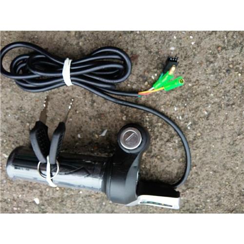 电动车调速车把手转把开关配件转把带显示屏调速器36V48V5灯带锁