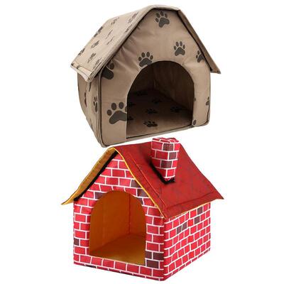 Foldable  Dog House Foldable Winter Warm  Kennel House