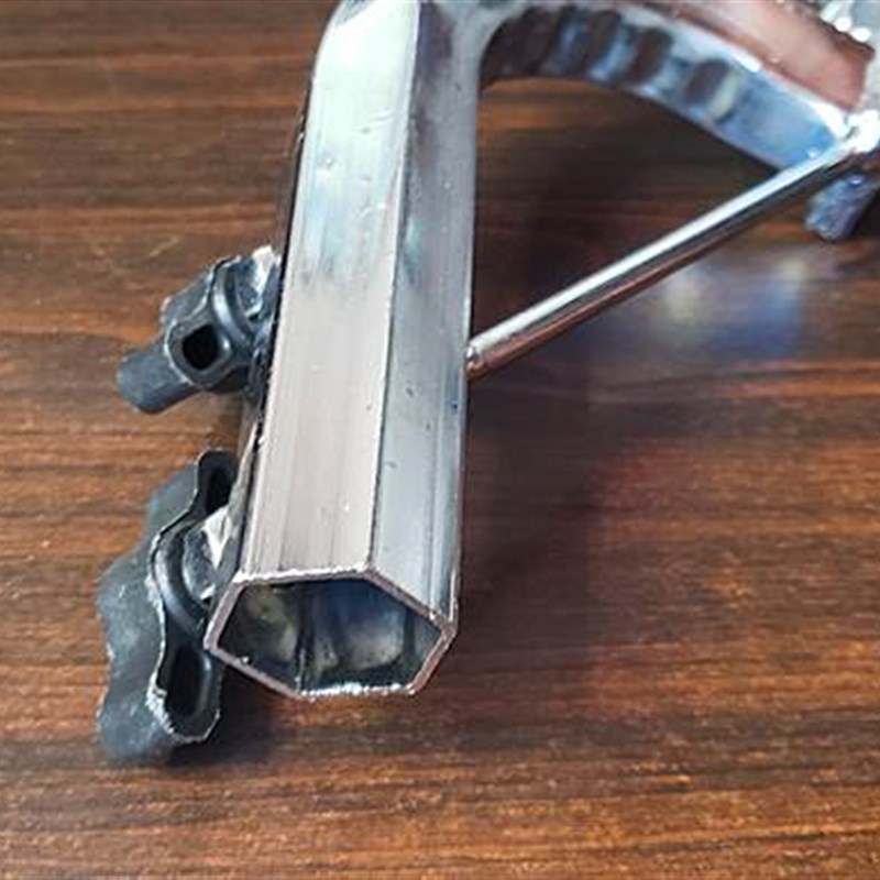 三轮电动车遮阳伞支架 机车撑伞架加粗加厚六角六边雨伞固定架