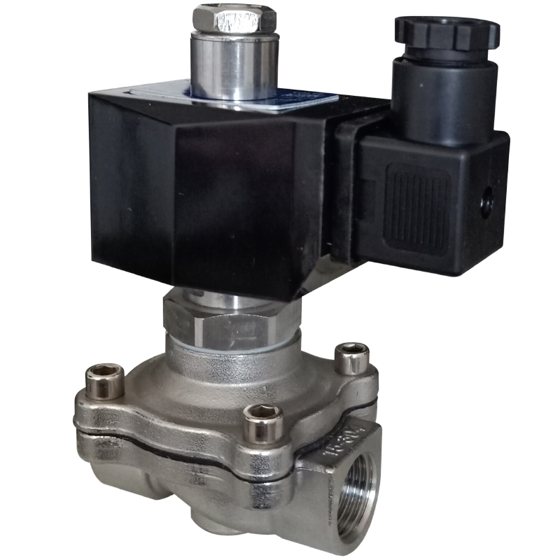 常开式ZCA真空电磁阀AC220V不锈钢DC24V通电关闭负压专用DN15 25