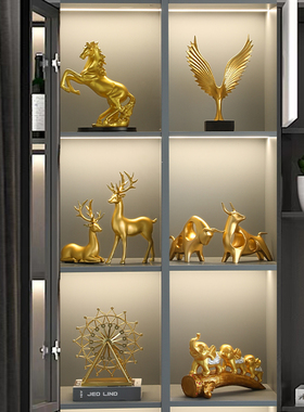 高级感新房子客厅电视酒柜摆件家居装饰品轻奢高档高端大气上档次