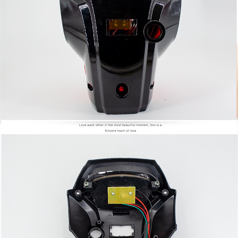 电动车头罩配件金苹果金丝猴朗动48V电量表仪表大灯外壳塑料件