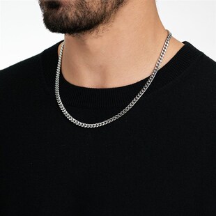 Chain 极速Classic Cuban Simple Width Necklace Fashion Men