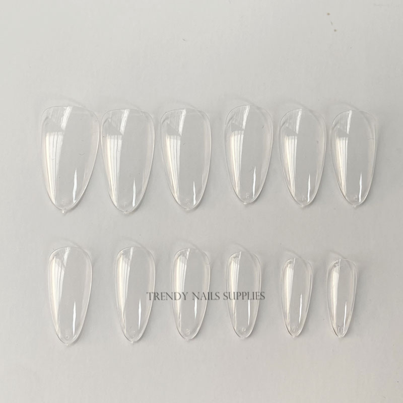 Gel Nail Extensions Soft Gel Press On Nail Tips Short Stilet