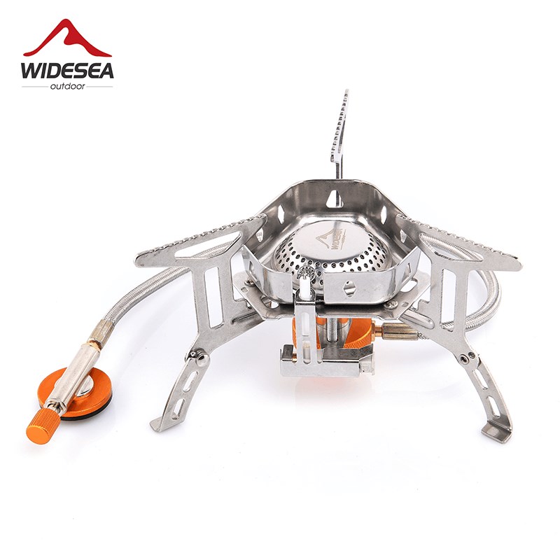 Widesea Camping Wind Proof Gas Burner Outdoor Strong Fire St