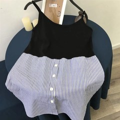 新品卫衣叠穿内搭打底衬衫长屁帘女大码200斤无袖打底衬衫女内搭