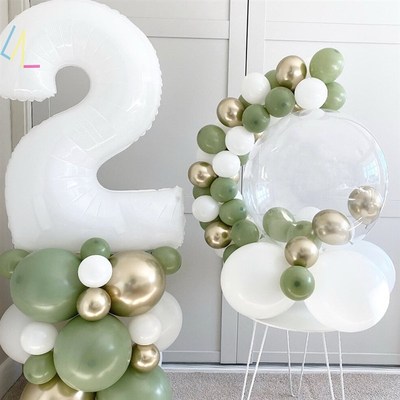 .Birthday Green Balloons Stand Number Road 4 5 7 8 Decoratio