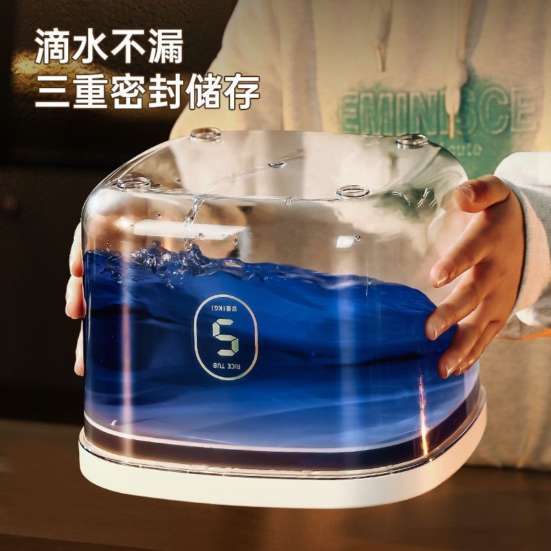 真空猫粮密封储粮桶防潮大容量狗宠物粮食大米储存罐按压式密封罐