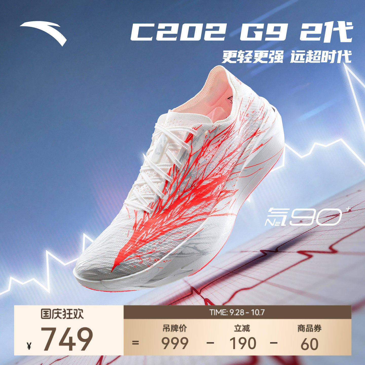 安踏C202G92代马拉松碳板跑鞋图片