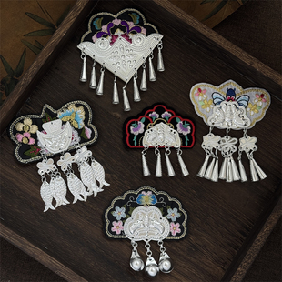 贵州苗绣特色非遗民族风冰箱贴苗银流苏文艺家居装饰送礼纪念品