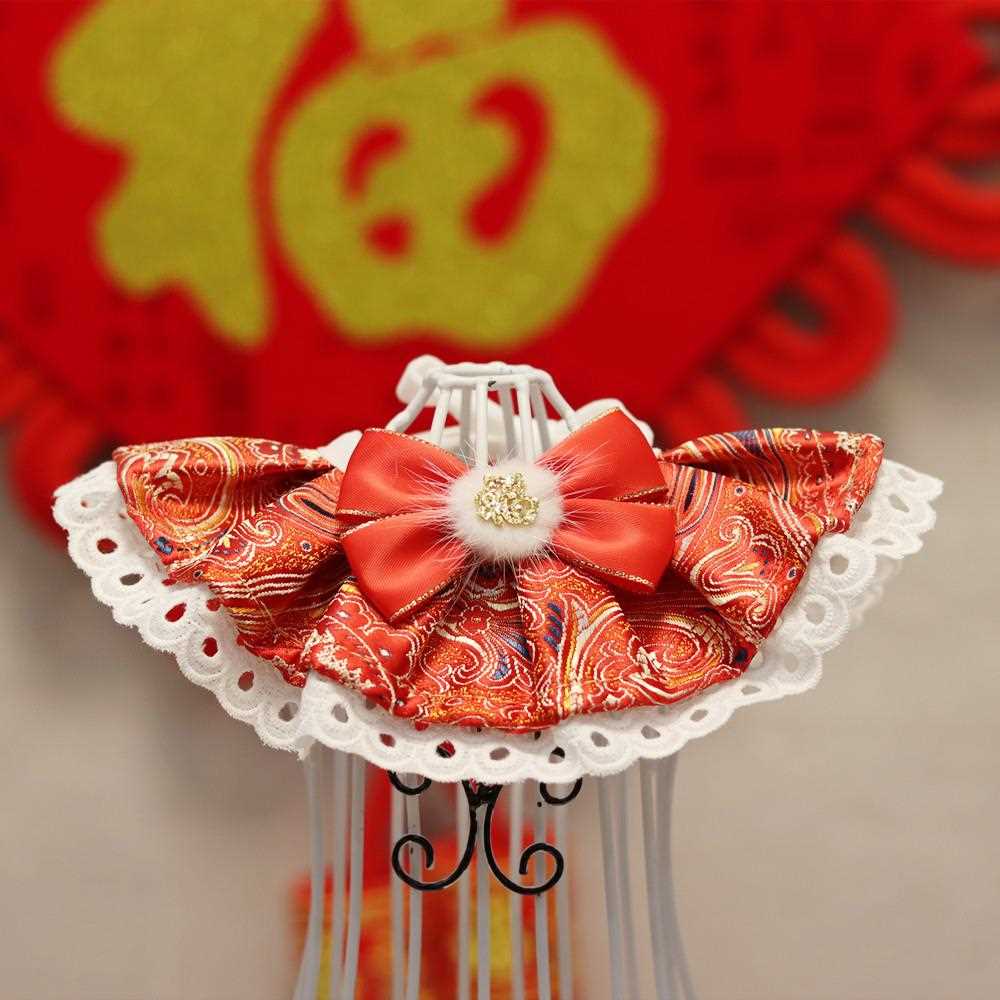 新款直销新年围嘴 春节宠物项圈 福字项圈 宠物饰品 狗狗猫咪喜庆