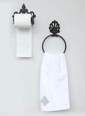 新款直销欧式复古铸铁纸巾架卷纸架创意个性家居酒店会所装饰壁挂