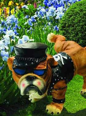 新款直销2022跨境新品撒尿狗狗树脂摆件庭院装饰微景观摆设家居工