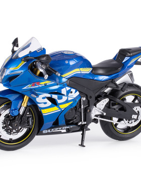 31489盒装1/12铃木GX摩托车仿真儿童转向避震合金模型玩具