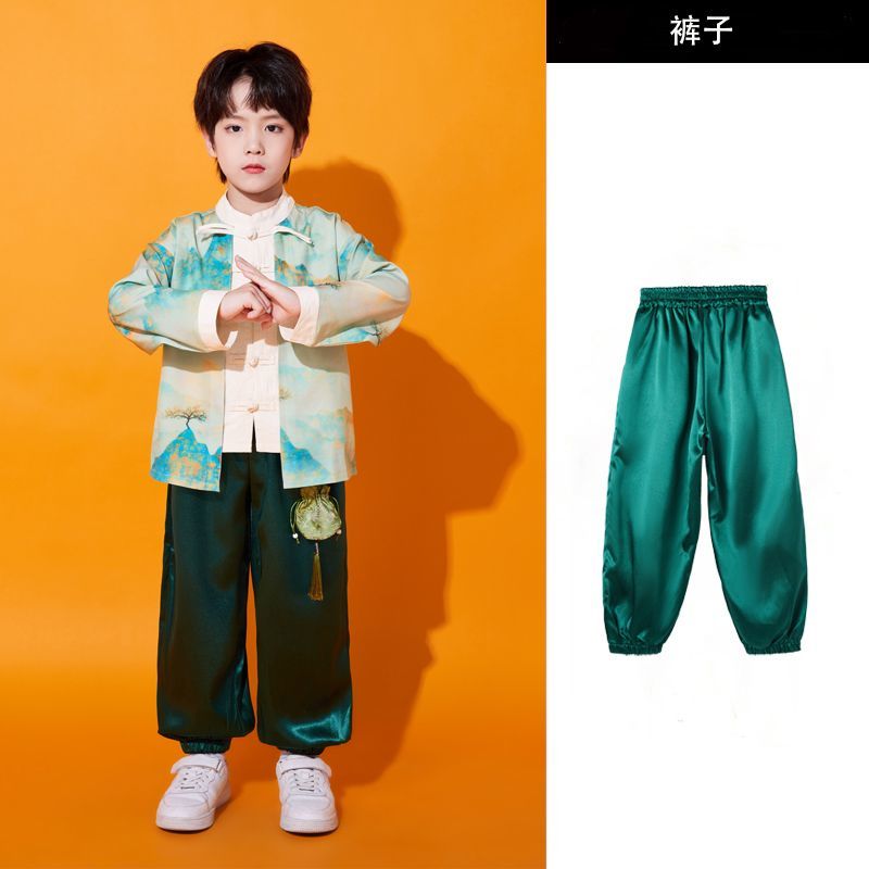 儿童中国风演出服男女童汉服中小儿童演出服