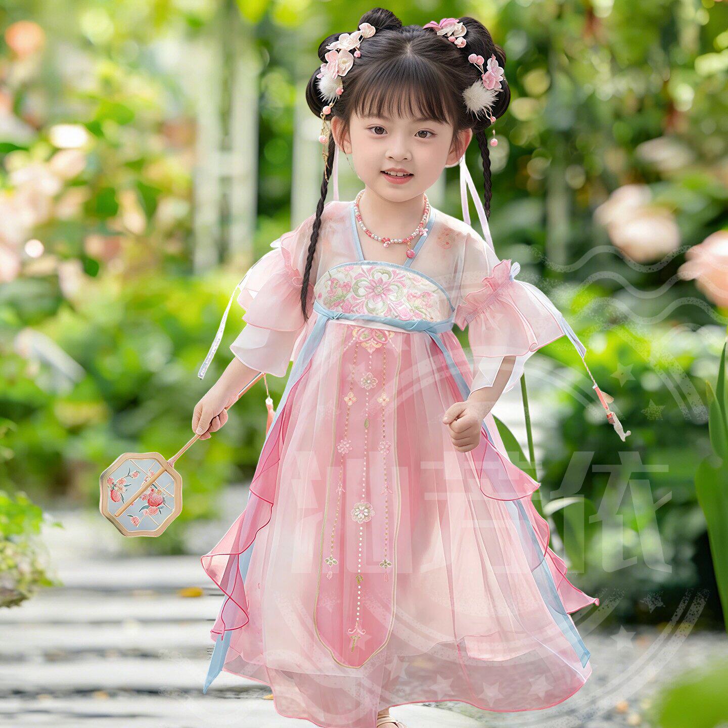 汉服女童2026新款连衣裙儿童国风古装礼服小女孩古风超仙公主裙