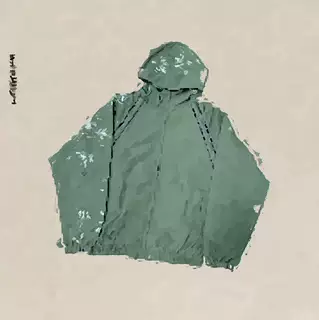 thumbnail for Mad glow-in-the-dark embroidered black green suit