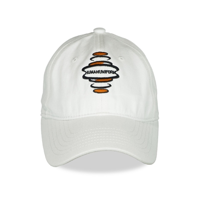 HUMANUNIFORM尤尼馥指定合作店铺 星环微标刺绣运动帽 白色