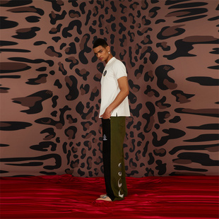 FACED做旧双色长裤 HUMANUNIFORM尤尼馥指定合作店铺 DOUBLE