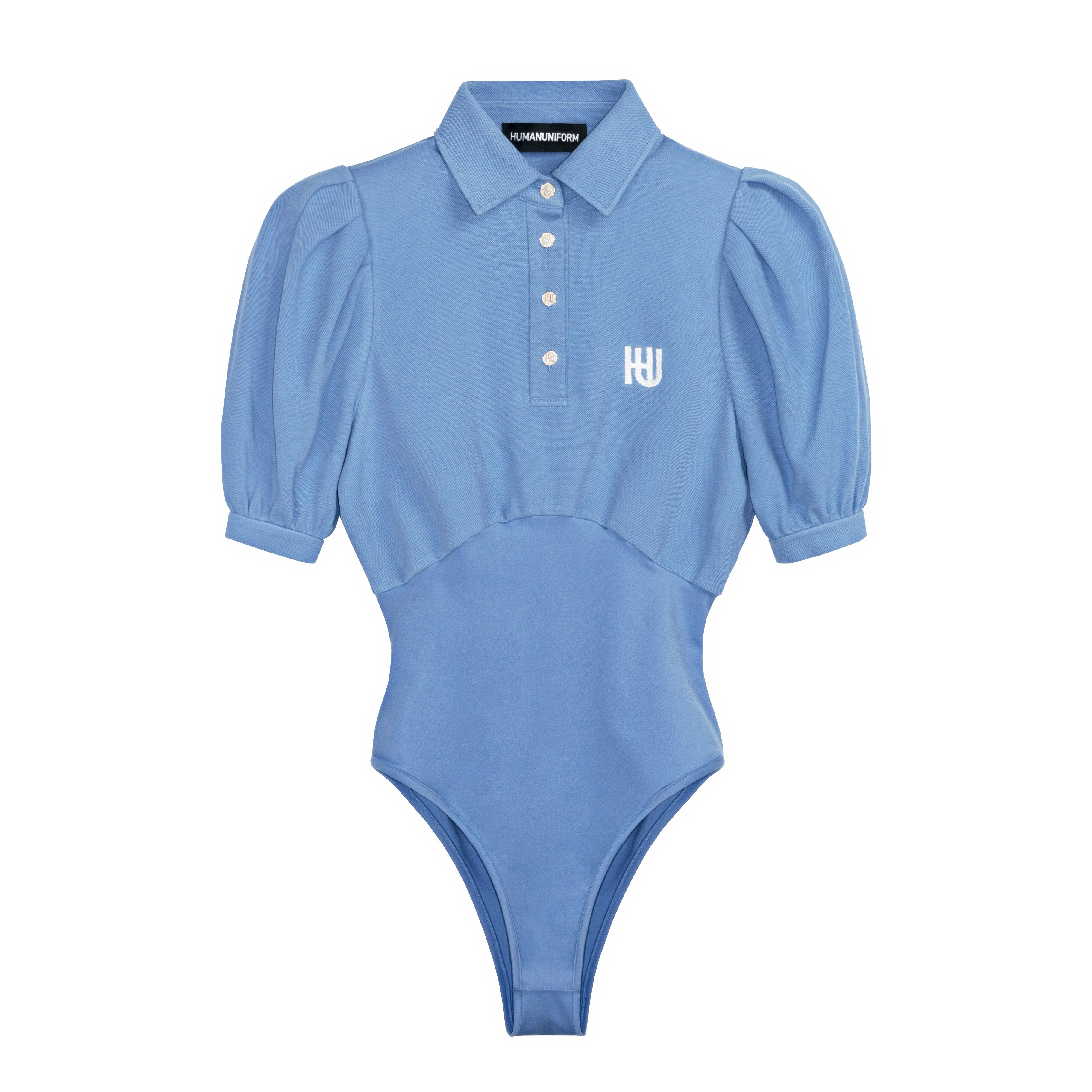 HUMANUNIFORM尤尼馥指定合作店铺 蓬蓬袖连体衬衣 Puff Sleeves
