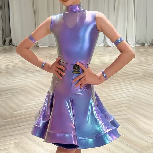 夏季新款儿童拉丁舞服规定服赛服