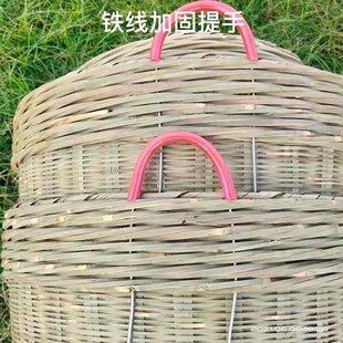 竹编箩筐结婚喜庆新居入伙杂物竹箩家用手工编织T采茶稻谷筐垃圾