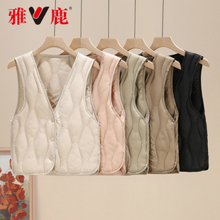 2025年雅鹿官方新款 内胆背心羽绒服YD501Z00660 轻薄羽绒马甲女款