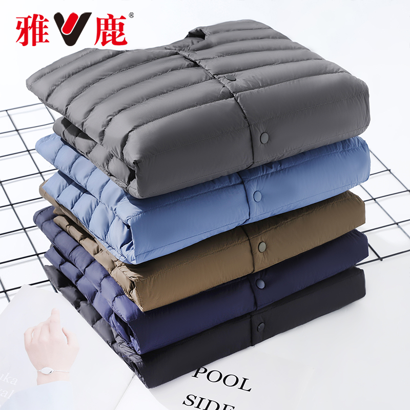 雅鹿新款轻薄羽绒服内胆保暖