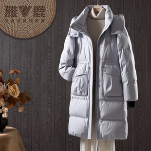 女款 加厚时尚 休闲连帽羽绒服YJ601X1675T 新款 2025年雅鹿官方冬季