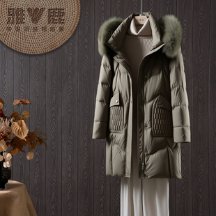 加厚纯色保暖羽绒服YZ901Z12320 女士冬季 2025年雅鹿官方时尚 新款