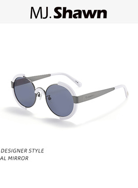 【CC镜】Shawnlee2026年新款金属圆框潮流太阳眼镜百搭俏皮墨镜女