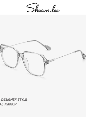 Shawnlee防蓝光眼镜框女超轻大框眼镜架近视可配高度数日系复古男