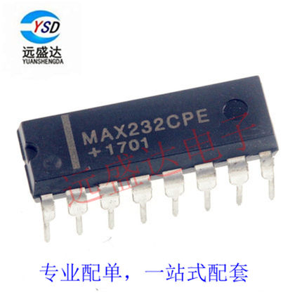 全新原装 MAX232CPE MAX232EPE MAX232  DIP16 RS-232收发器