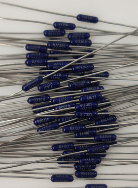 417K深蓝色1/4W 进口DALE发烧0.1%精密金属膜电阻 可代416K418K