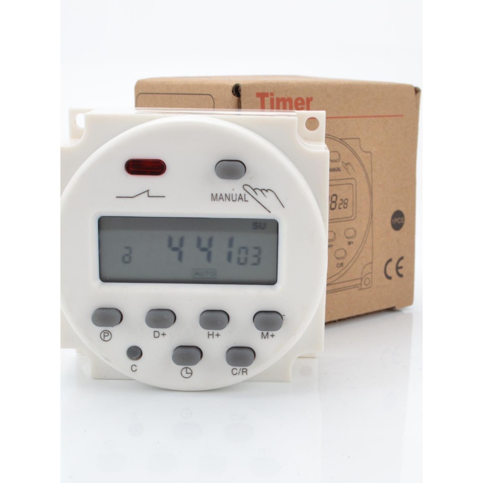 CN101A小型微电脑时控开关电源定时器12V24V220V时间继电定时开关