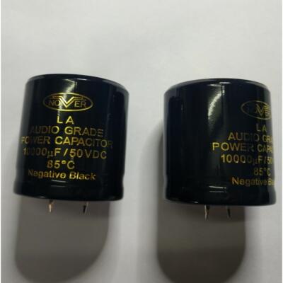 一对价 真品 NOVER LA系列金字AUDIO发烧电容 10000uF/50V