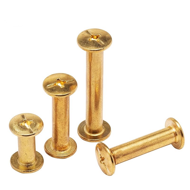 镀镍/304子母对锁螺钉相册对接账本螺丝对锁螺丝装订螺钉扣D3D4D5