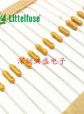进口原装力特电阻式保险丝0491.800NRT1 LF 0.8A 800mA 125v黄色