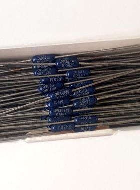 2.43M深蓝色1/4W 进口DALE发烧1%高精度精密金属膜电阻 可代2.4M