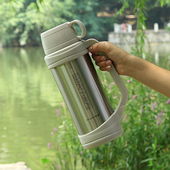 松道不锈钢保温壶大容量户外车载旅行水壶男旅游家用热水瓶2000ml