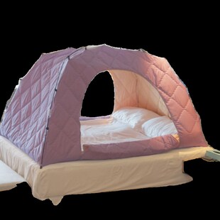 冬天室内保暖床上帐篷家用儿童防寒挡风遮光加棉保温成人床帐床罩