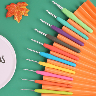 毛线针细勾针家用毛衣针手编材料包 钩针不锈钢手工编织包工具套装